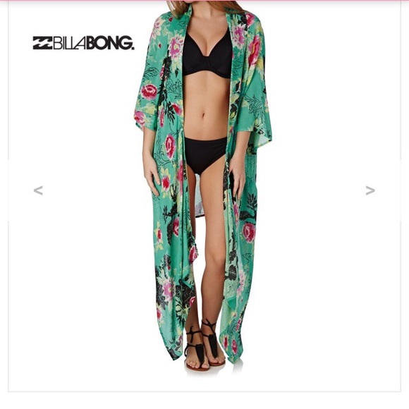 ISO!! Billabong Always A Dreamer Kimono in Jade - Picture 3 of 3